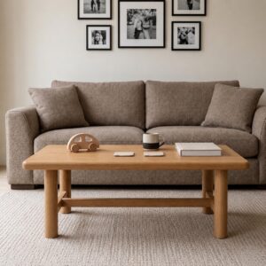 Japandi Solid Wood Coffee Table
